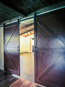 Door to a yoga studio